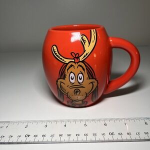 Dr. Seuss The Grinch Max The Dog Holiday Ceramic Mug‎ 20oz 2014 Red